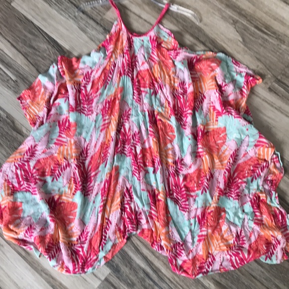 SWIMSUIT COVERUP DRESS MULTI COLORED BY CAT & JACK SIZE LARGE - Picture 2 of 6